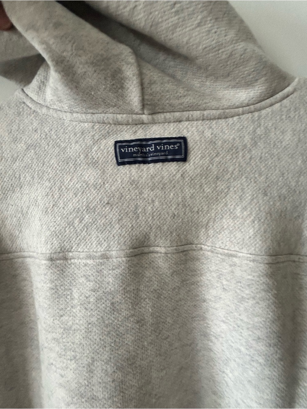 Vineyard Vines Light Gray Pullover Hoodie Shep & Ian - Picture 3 of 4